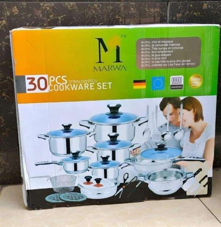 MARWA Cookware 30pcs set