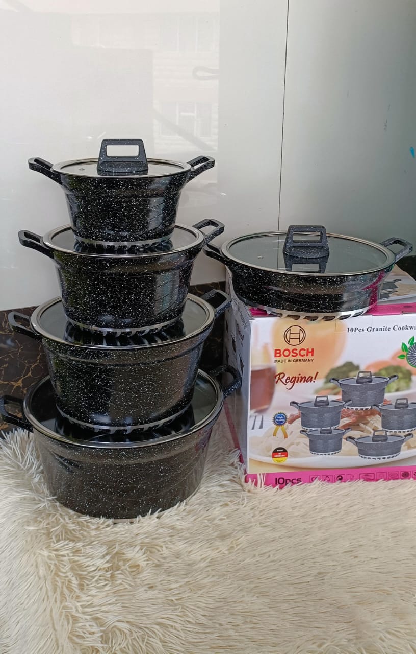 BOSCH GRANITE 10PCS COOKWARE
